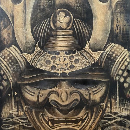 Samurai Mask Canvas